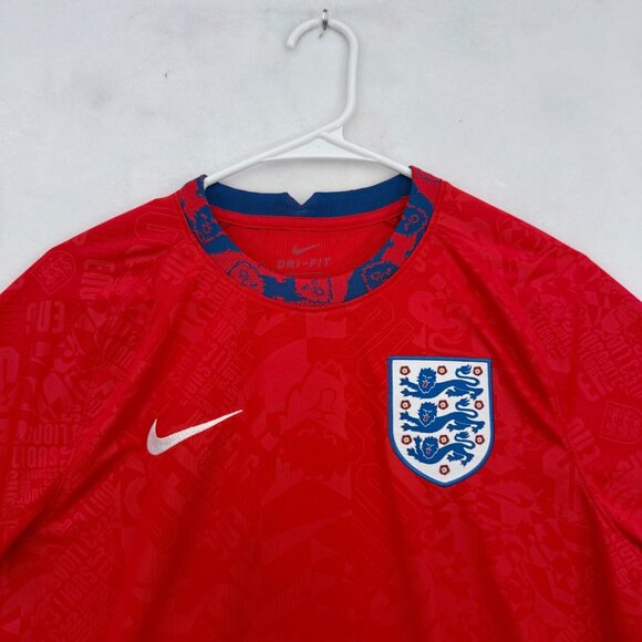 England Team Soccer Jersey Mens M Red #8 Henderson 2020-2021 Traning Football - Picture 2 of 8